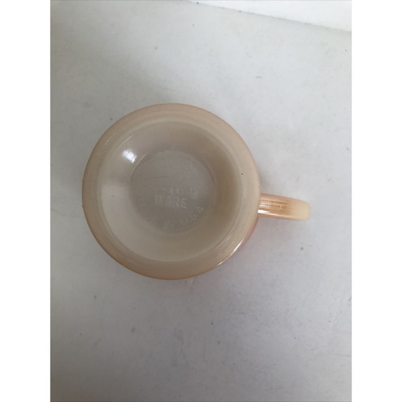 Creamer Fire King Vintage Peach Luster Ware Laurel Leaf‎ Design Iridescent - Picture 6 of 11